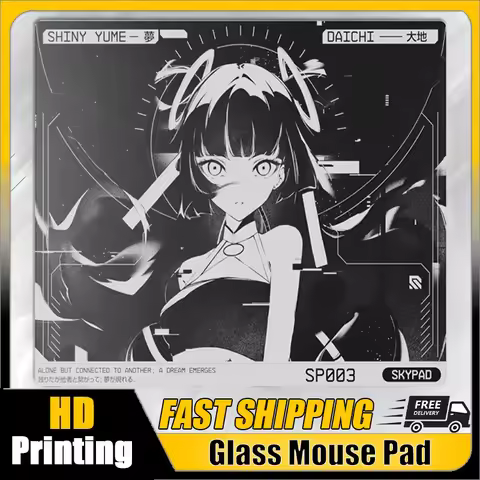 S-Skypad Glass Gaming Mouse Pad Frenzy SORA/Faith Yume Coating Upgrade Glass Smooth FPS Esport Desk 