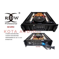 ORIGINAL Power Amplifier RDW ND18PRO/ND 18PRO/ ND 18 PRO 4Ch 1800 Watt