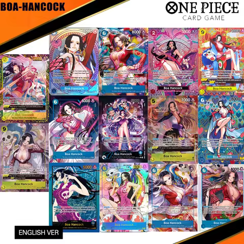 Diy One Piece English Card Boa Hancock Series Op07-038 Op14-112 Op07-051 Eb03-026 Op07-051 OP12-014 