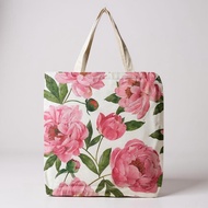 FLORAL PATTERN BIG CAPACITY SHOULDER BAG TOTE BAG SHOPPING BAG