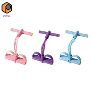 prettyia Elastic Pedal Puller Resistance Band Tension Rope Elastic Sit Up Pull Rope 6 Tube Exercise 