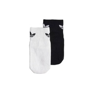 adidas Lifestyle & Basketball Anti-Slip Socks 2 Pairs Kids Unisex Black IQ3390