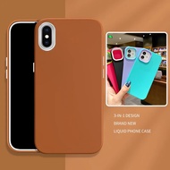 3 ใน 1 เคสไอโฟนกันกระแทกนสำหรับ iPhone 11 13 12 14 15 Pro Max XR XS X 8 7 Plus SE 2020 2022 เคสไอโฟซิลิโคนเหลวพีซีเคสโทรศัพท์ปลอกหุ้มแบบนิ่มยอดขายอันดับต้น ๆ