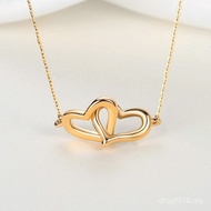 Ladies Necklace Set Chain Necklace 18K4D Plain Gold Au750 Necklace Yellow K Hard Gold