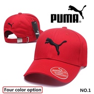 【MY seller】 PUMA Cap Original Adjustable Baseball Cap Embroidery Classic Unisex LOGO Men Red Cap