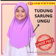 TUDUNG SARUNG AWNING LEMBUT SCUBA UNGU PURPLE AWNING LEMBUT SCUBA | TUDUNG SARUNG AWNING LEMBUT SCUB