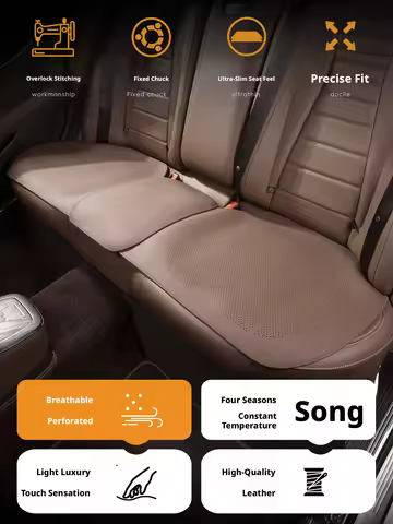 For Sportage Seltos K3 K4 Sonet Carnival EV3 Sou Telluride Ceed Breathable Car Seat Cushion PU Non-s