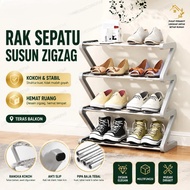 Zigzag Shoe Rack 3 & 4 Tier Sandal Rack/ 3 & 4 Tier Shoe Rack/ TRIO Z SHAPE