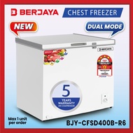 Berjaya Premium 330L Dual Chest Freezer BJY-CFSD400B-R6 (White) 5 YEARS Compressor warranty