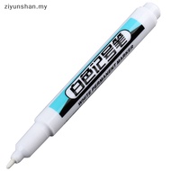 ziyunshan 0.7/1.0/2.5mm Waterproof White Marker Pen  Paint Tread Pens Car Tire Paing my