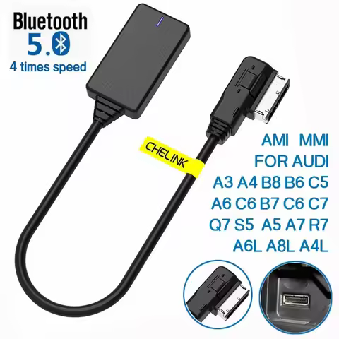 AMI MMI MDI Wireless Aux Bluetooth Adapter Cable Audio Music Auto bluetooth For Audi A3 A4 B8 B6 A5 