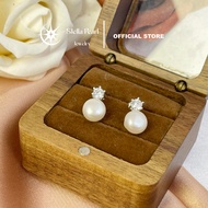 Freshwater Pearl push-up silver earrings 8–8.5mm – Luxurious, sophisticated Stella Pearl E59203
