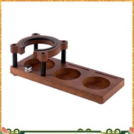 Espresso Coffee Tamper 53MM 54MM 58MM, Walnut Wood Storage Rack & Portafilter Holder, BaristaAccesso