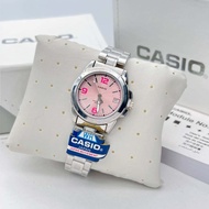 สินค้าขายดี!!นาฬิกาข้อมือผู้หญิง นาฬิกาผู้หญิงCasio นาฬิกาข้อมือ ผญ สีดำ มีวันที่ นาฬิกาคาสิโอCasio สีชมพู รุ่นใหม่ เรียบหรู สวยดูดีกันน้ำ่
