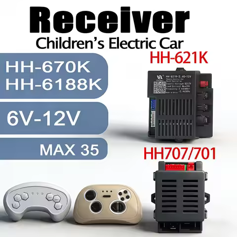 12V HH621K Kids Electric Car Receiver and Remote Control,12V HH707 2.4G Bluetooth Kid's Ride On Cont
