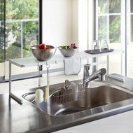 日本霜山 北歐風伸縮式置物架/調味料收納架