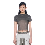 Women's Wmns Beuter Burn Charcoal Washed Boxy T-shirt