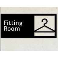 Acrylic Room Sign Fitting Acrylic Sign Modern Fitting Room Sign