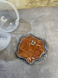 日本帶回扭蛋全新-被鬆餅機壓扁湯姆貓與傑利鼠磁鐵