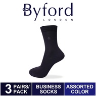 ■Byford Full Length Business Socks (3 Pairs) - BSF1001W