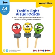Traffic Light Card Kad Lampu Isyarat Set Keceriaan Kelas PAK21 Whiteboard Murid Sekolah Latihan