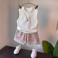 2026 Fashion 2026 Little Boy Cool Handsome Summer Clothes Boy Baby Summer Handsome Fashionable Sleev