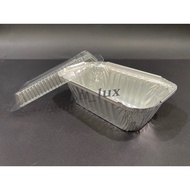 405-P Aluminium Foil Tray with Clear Lid (5 sets±) Rectangle / Rectangular Foil Tray 405 - P