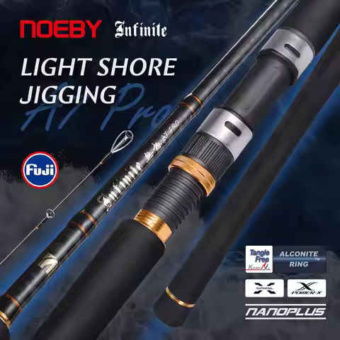 NOEBY Light Shore Jigging Spinning Rod 2.49m 2.75m 2.9m M MH H Power Fuji Guide Long Casting Max Dra