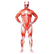 SHUNAICHI Halloween Attack On Giants Super Giants Onesies Muscle Shapewear Halloween 3D Printed Cost