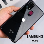 IPHONE HP SAMSUNG M31 Glossy Case with LOGO Motif APPLEiphone Casing Samsung M31 Silicone Casing Sof