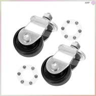 2 Pcs Caster Wheels Aluminum Boat Trailer Jack Casters and Replacement 7.00X5.00X4.00CM  junshaoyipi