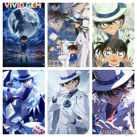 VIVID GEM Creative DIY Magic Detective Conan Kaito Diamond Painting Kit Full Drill Mosaic Craft Begi