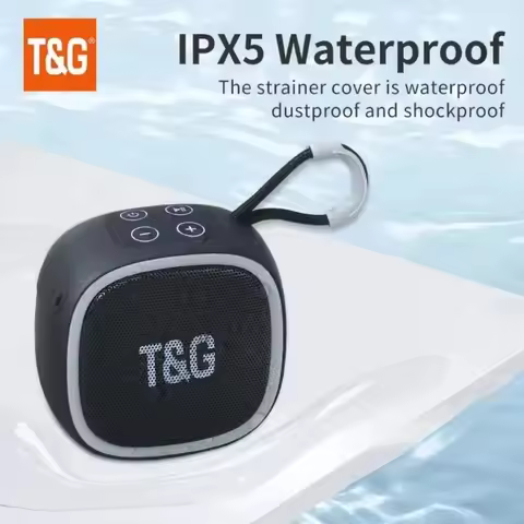 T&G Outdoor Bicycle Riding TG659 Portable Bluetooth Speaker Wireless Mini Bass FM Radio Soundbar Boo