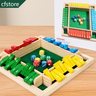 Shut The Box Dice Board Game Wooden Flaps & Dices Game 4 Players Pub Bar Party Supplies Family Enter