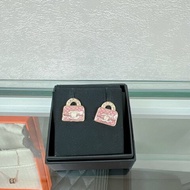 Chanel 24s 粉色包包造型吊飾耳環 earrings