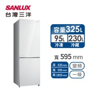 台灣三洋 325公升下冷凍雙門變頻冰箱 SR-V350BF