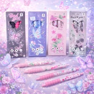 MECHANICAL PEN CUSHION MECHANICAL GEL PEN/ 1 SET OF 4 PCS 0.5 MM BLACK INK WITH SOFT COMFY CUSHION Y