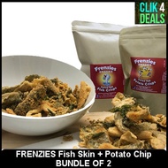 Frenzies Salted Egg Crisps Fish Skin &amp; Potato Chip / Bundle of 2