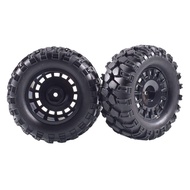 90mm 4pcs Rubber Tires & nylon Wheel Rims For MN128 MN999 MN86 MJX 10208 Universal