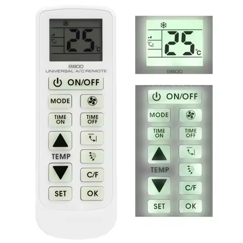 Backlight 1000 in 1 Universal A/C Remote Control for Samsung/Hitachi/ Panasonic/Fujitsu/Mitsubishi/G