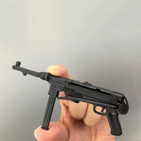 1/6 Scale MP40 Submachine Gun Assembly Weapon Model Kit Soldier Accessories