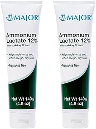 MAJOR Ammonium Lactate 12% Moisturizing Cream - Lactic Acid Cream - Helps Hydrate, Soften, and Exfol