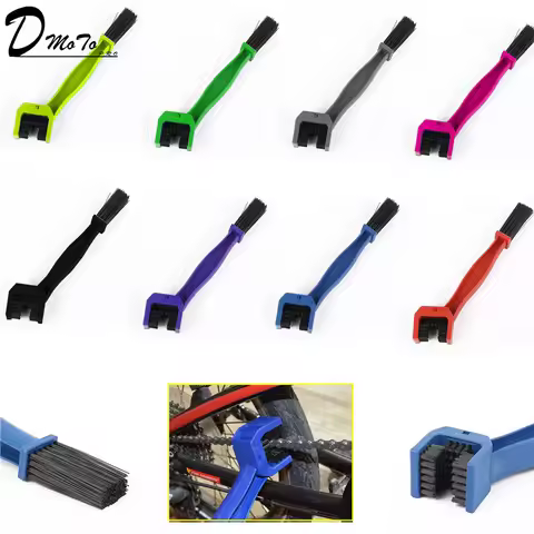 Chain Brush Maintenance Cleaning Brush Cleaner For CRF CR XR YZ YZF WR KX KLX RM RMZ RMX DR DRZ Moto