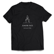 AMOR FATI Men's Philosophy T-Shirt Adult Unisex Tops PakeKaos