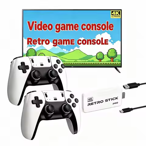 M15 ULTRA Retro Gaming TV Stick Supports projector connection, plug-and-play (controllers included) 