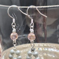 白貝奧地利水晶耳環