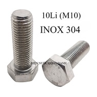 Bulong 10li(M10) INOX 304 KHÔNG RỈ ( đủ size)- COMBO 10 CON+ TÁN- ĐIỆN NƯỚC CÔNG DANH