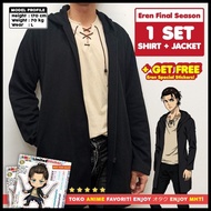 Aot Eren Final Season Shingeki Kyojin Attack Titan Hoodie + Jacket Good Quality