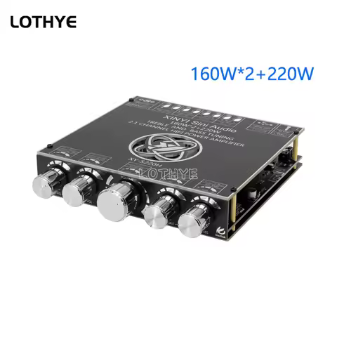 2.1 Channel TDA7498E Bluetooth 5.1 Subwoofer Amplifier Board 160WX2+220W Power Audio Stereo Bass AMP