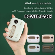 Retro Power Bank External Battery LED Display 10000mAh For Xiaomi Mi Vintage PowerBank Phone Charger